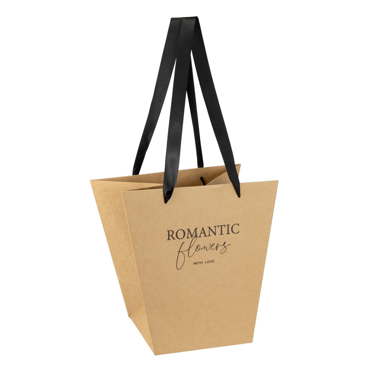 Пакет для букета крафт 30х19х30см, натуральный по цене 
