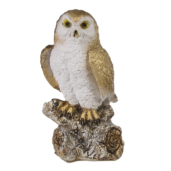 Фигура декоративная Сова на коряге 9х8х16см полистоун арт.626760/W052 по цене 