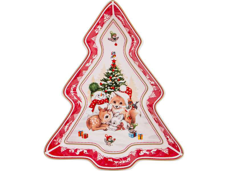 Блюдо Лефард с Новым Годом 25х21х4см фарфор арт.85-1959 по цене 