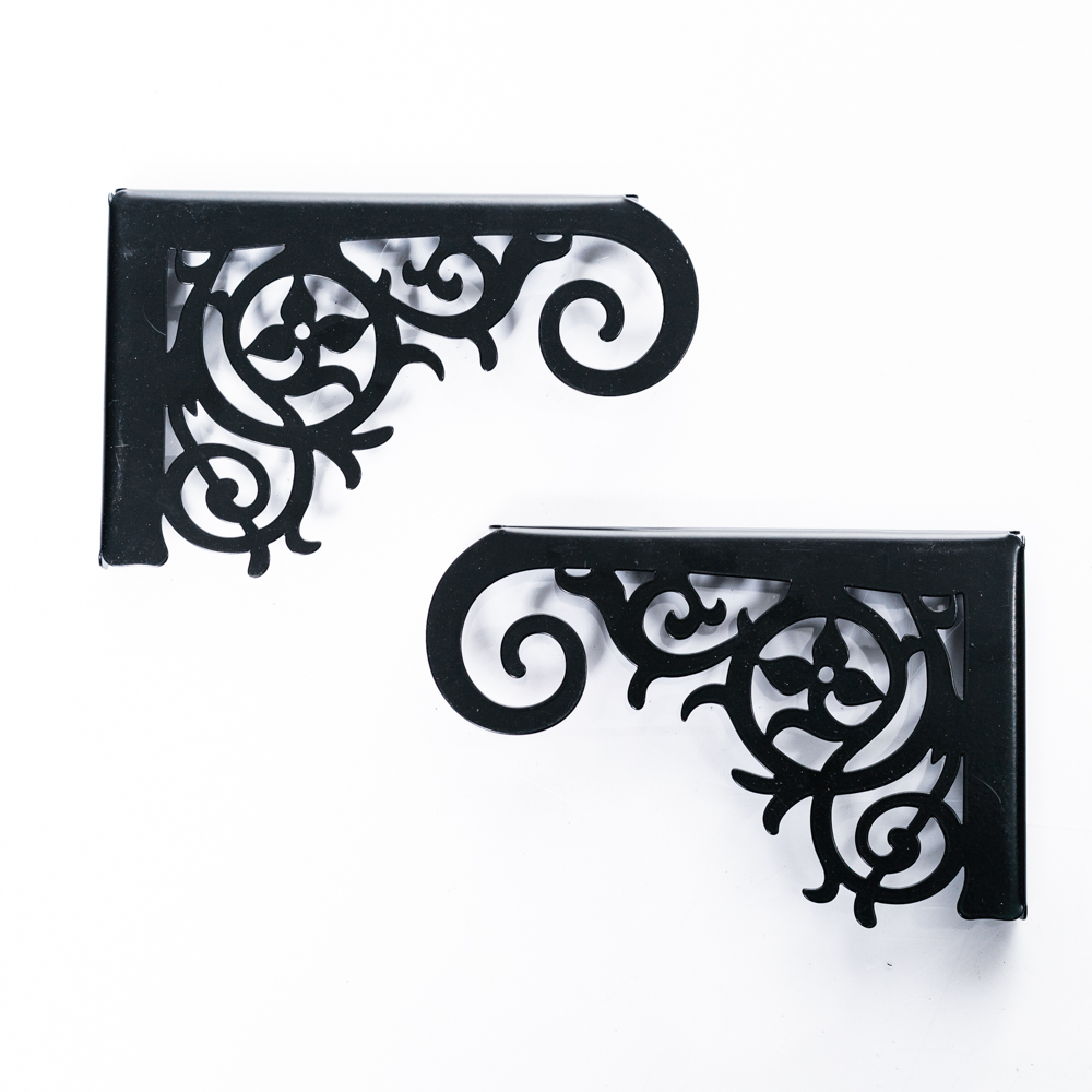 Комплект кронштейнов для полки 2шт 2x13x21см, металл арт.702-226B по цене 