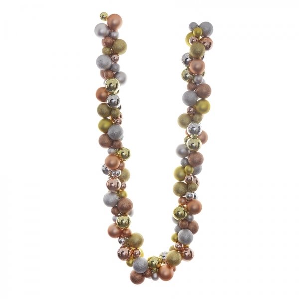 Украшение новогоднее Гирлянда бело-желтая 1,8м по цене 