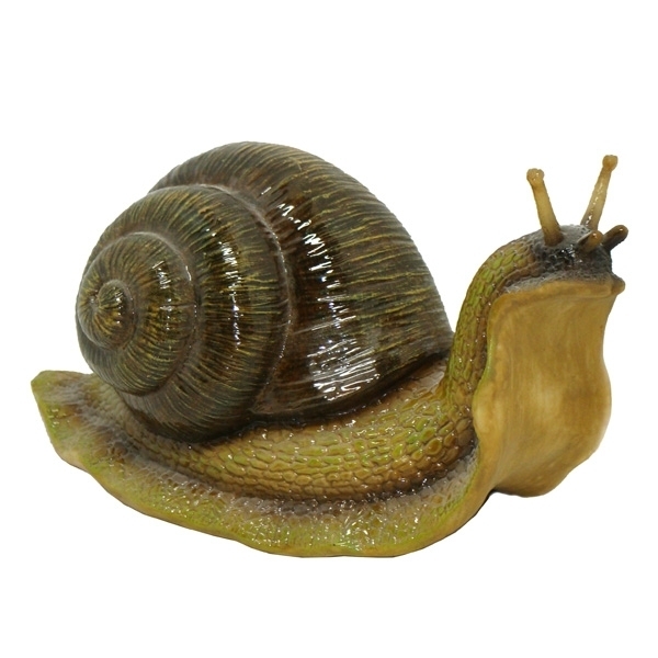 Фигура декоративная садовая Улитка маленькая 20х10х12,5см, полистоун арт.626507/F566 по цене 