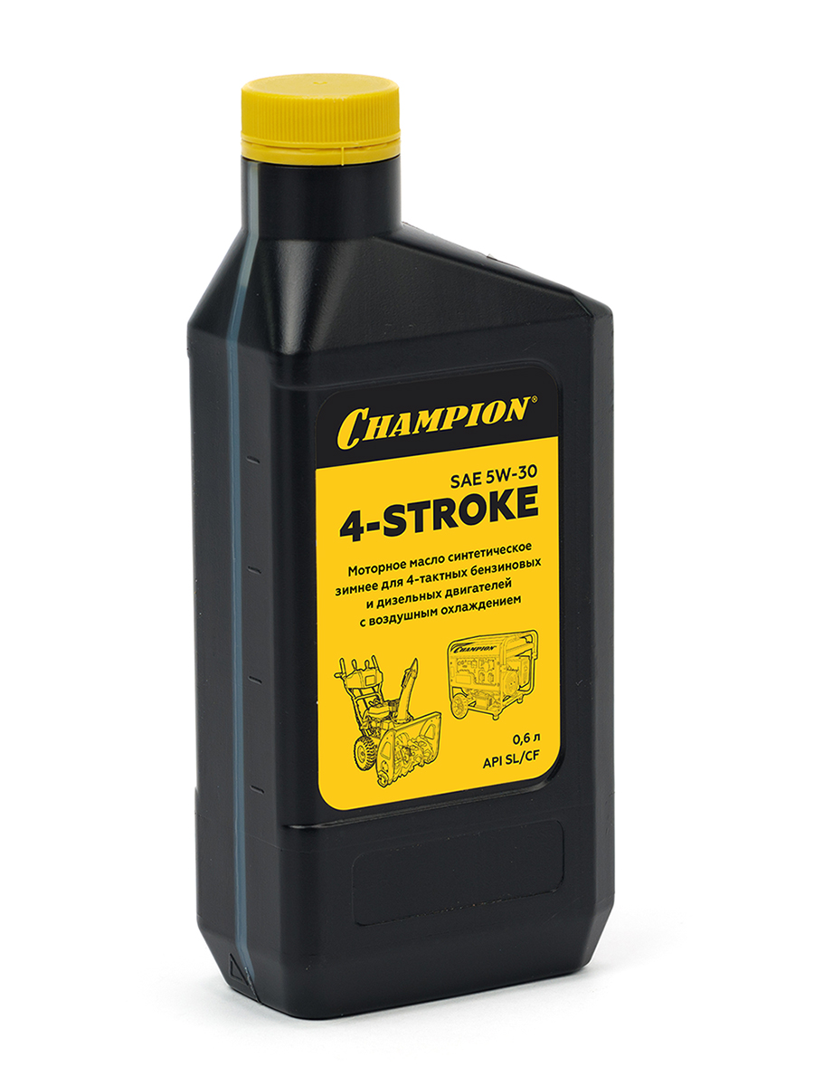 Масло для 4-тактных двигателей синтетическое зимнее CHAMPION SAE 5W30 API SL/CF 0,6л по цене 