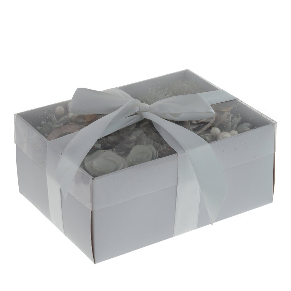 Изделие декоративное Новогодняя композиция Подарок белый 20х15х9см 2в по цене 