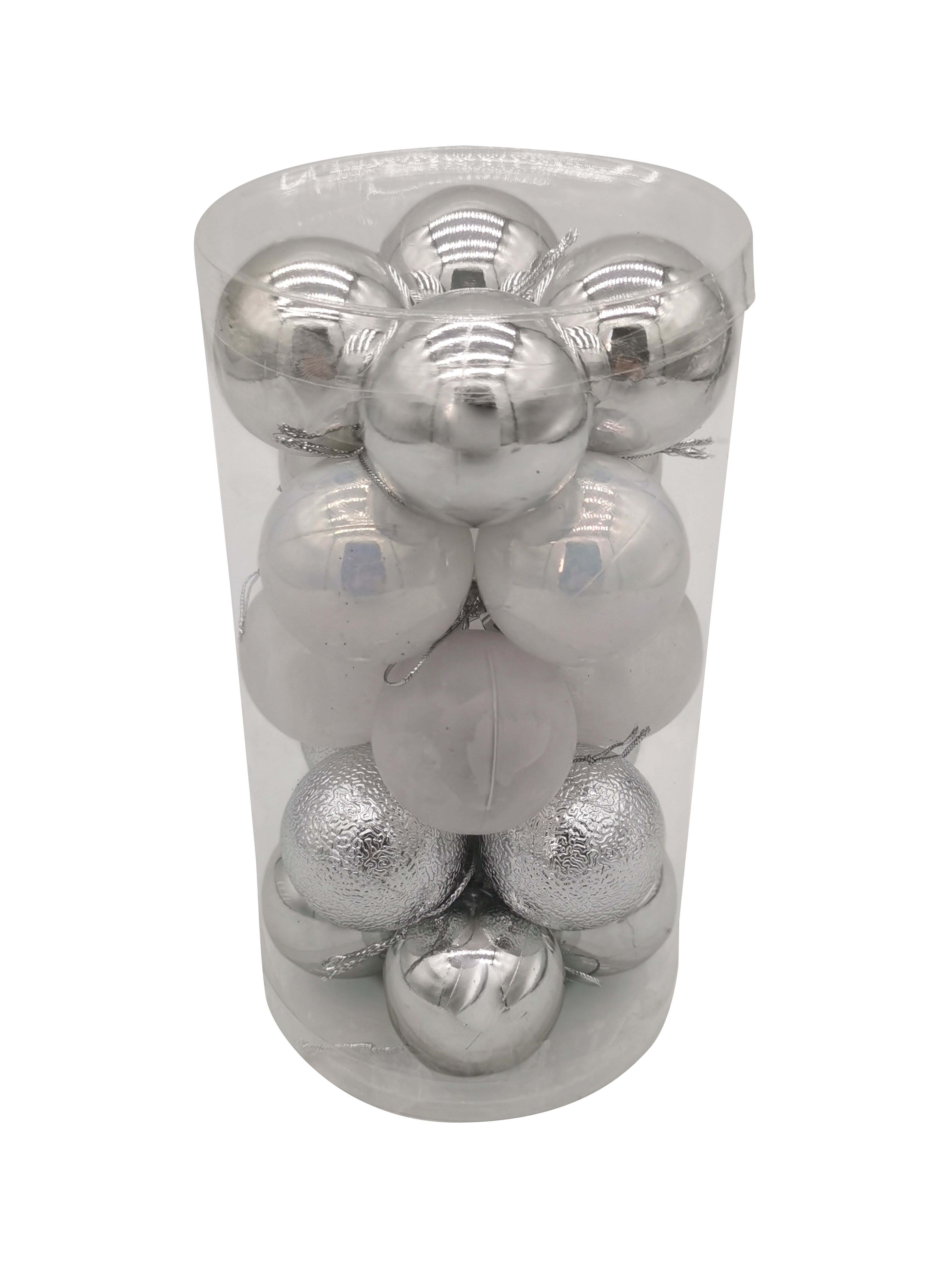 Украшение новогоднее Шар набор 20шт 4х4х4см, серебро арт.95120 по цене 