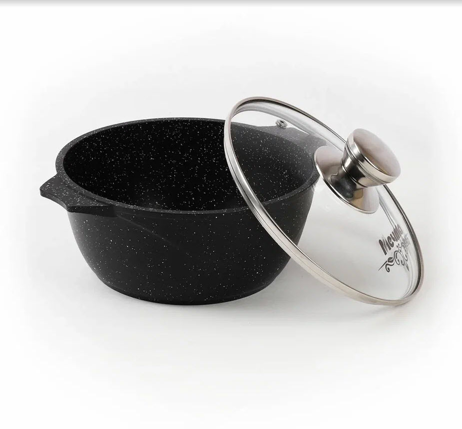 Кастрюля ТМ Мечта АП Гранит 3л, алюминий арт.43802 по цене 