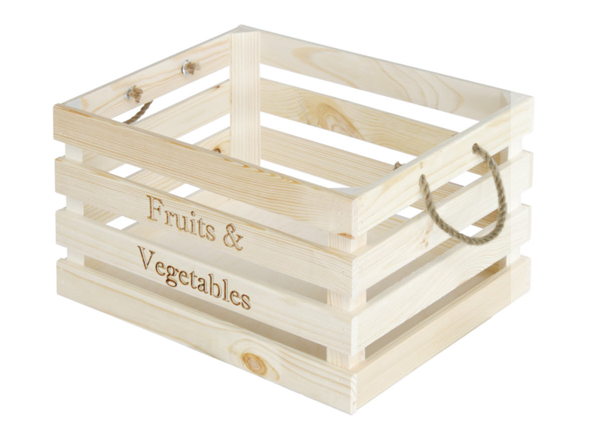 Ящик для хранения Комплект-Агро большой 33х40х23см дерево, сосна по цене 