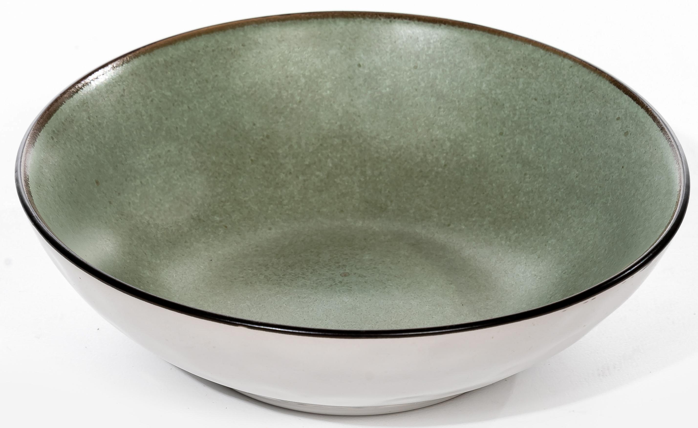 Тарелка глубокая Инга 19см, зеленый, керамика арт.234-60011 по цене 