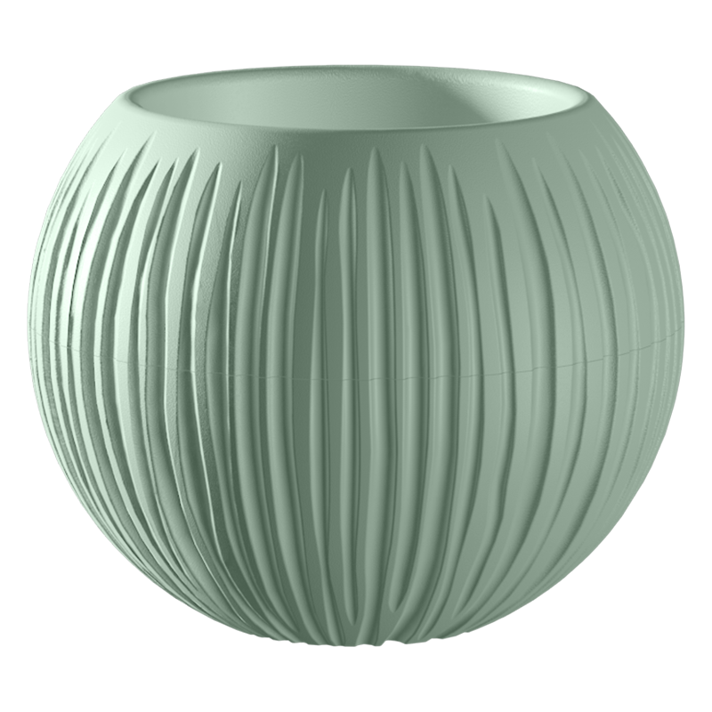 Кашпо Сфера Мини 0,3л Нефрит пластик арт.КШ-4430 по цене 