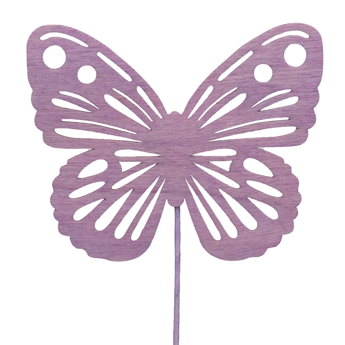 Вставка Бабочка 8х30см сиреневый, дерево по цене 