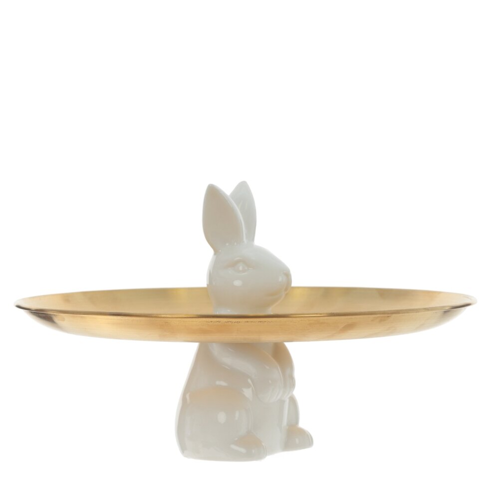 Блюдо декоративное Заяц 20х20х9см арт.795680 по цене 