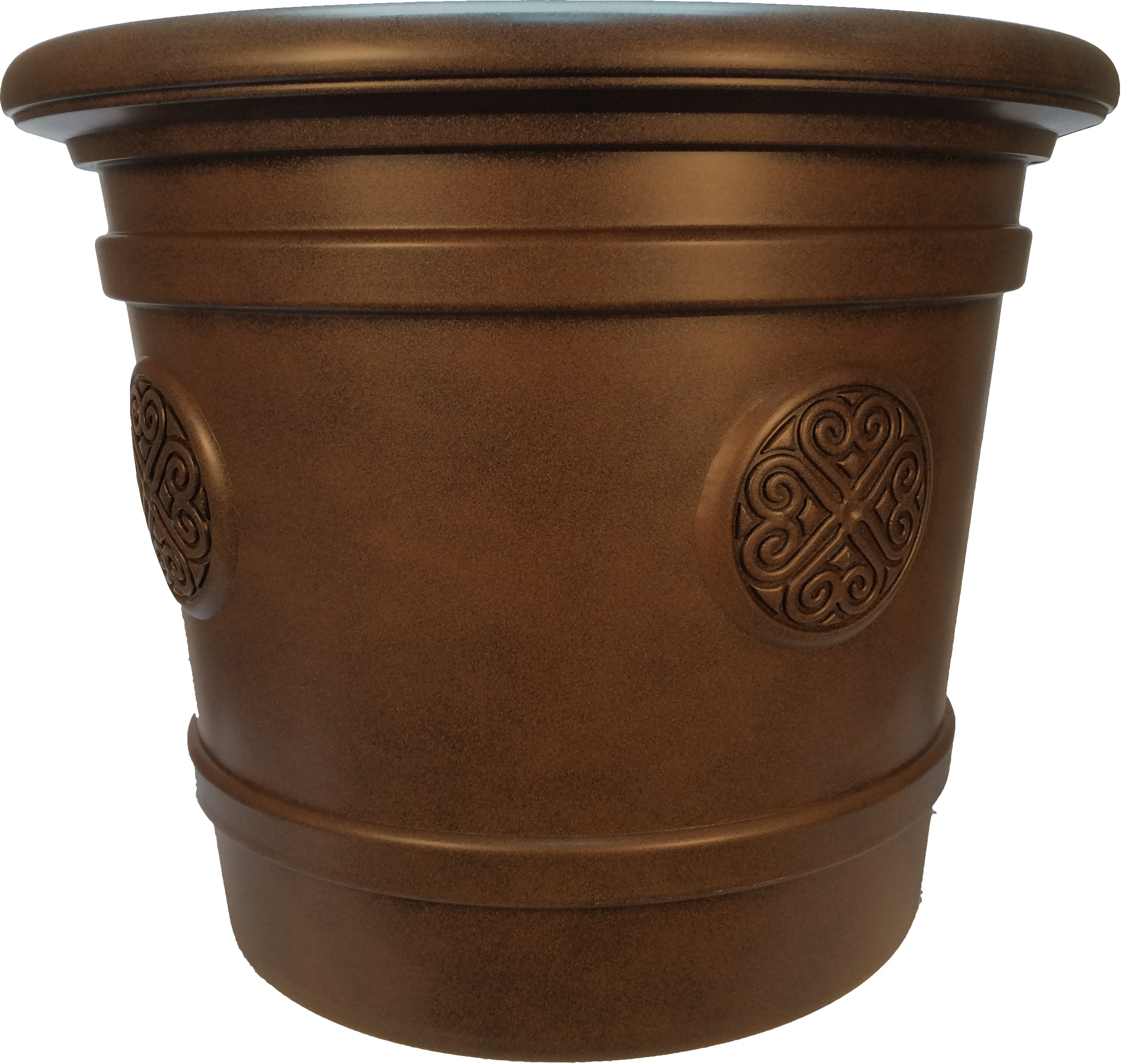 Горшок-кашпо для цветов Медаллион 50см 40л Коричневый арт.Е81-5 по цене 