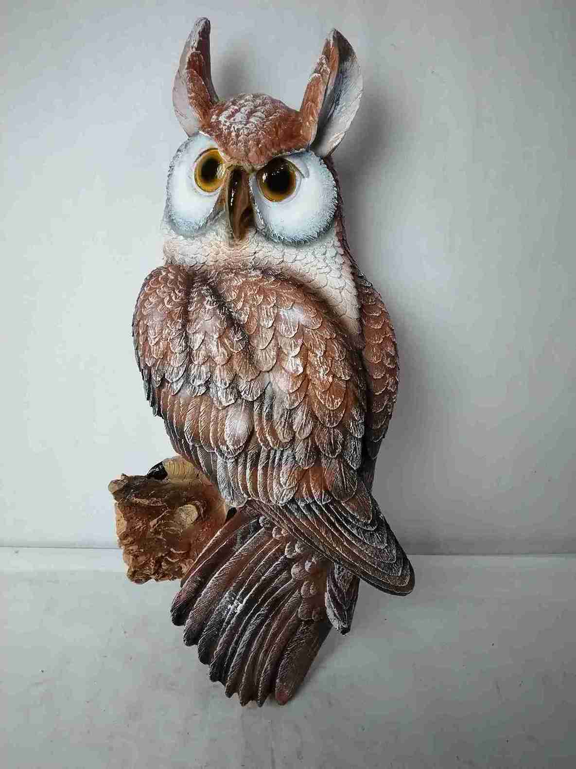 Фигура Навесная сова большая 57см, полистоун арт.ФП416 по цене 