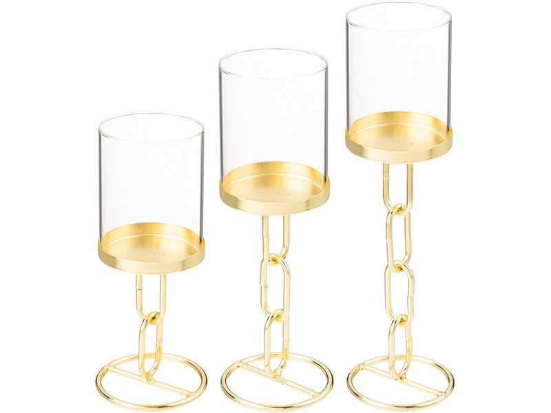 Набор подсвечников Бронко 3шт 19,5/23,5/28см арт.120-205 по цене 