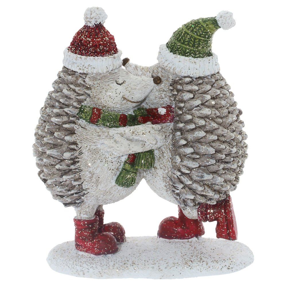 Фигурка декоративная Ежики целуются 8х4х10см по цене 