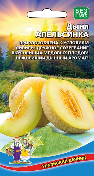 Семена дыня Апельсинка 10шт Уральский Дачник 