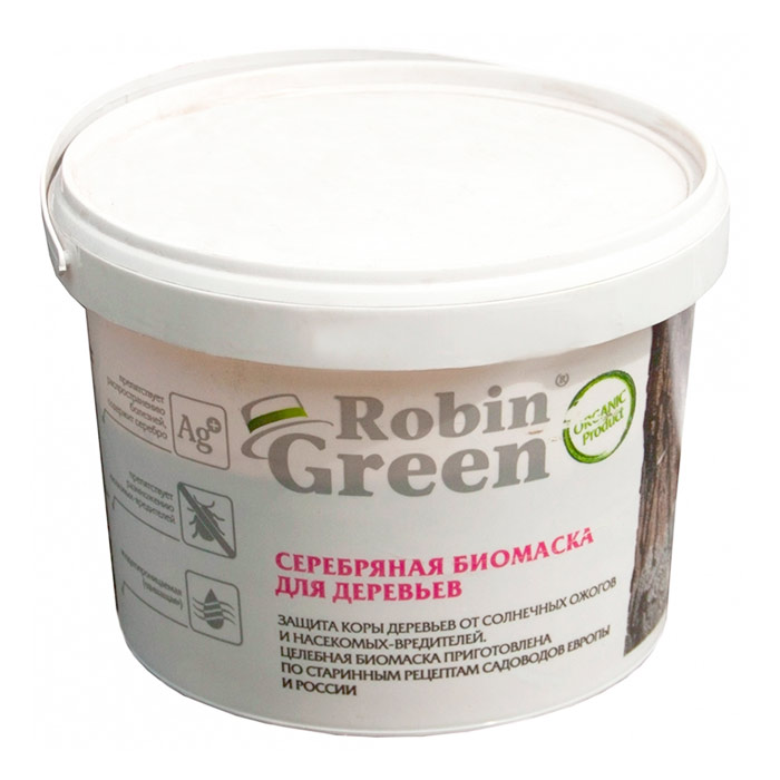 Побелка Робин Грин  Серебряная биомаска ведро 3,5кг по цене 