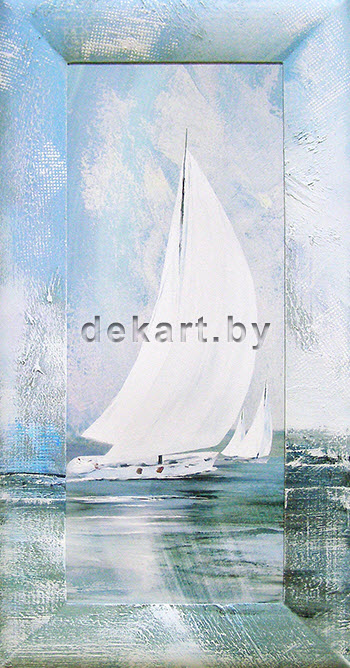 Картина - репродукция Белый парусник №2 20х50см арт.8Л2256 по цене 