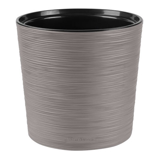 Кашпо Ла Декоро 15л серый жемчуг, пластик арт.КШ-0697 по цене 