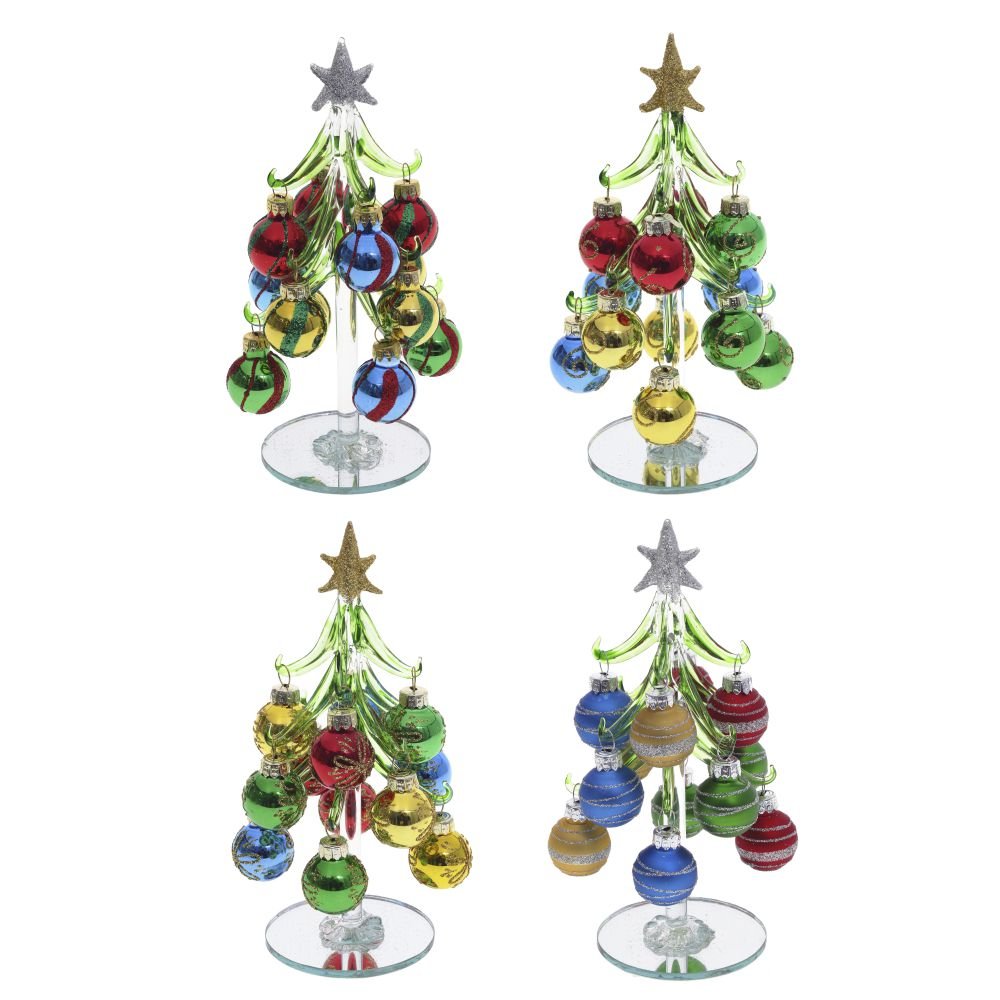 Изделие декоративное Ёлочка 8х8х17см стекло арт.741069 по цене 