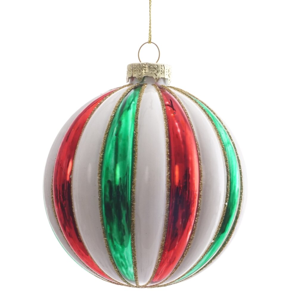 Украшение новогоднее Шар 11х11х11см, стекло арт.805528 по цене 