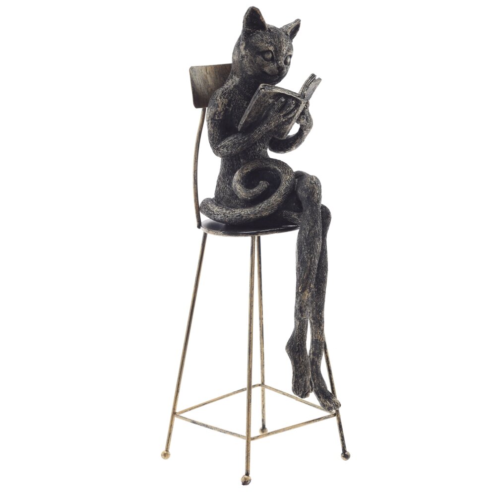 Фигурка декоративная Кошка 8,5х9,5х28,5см арт.817736 по цене 