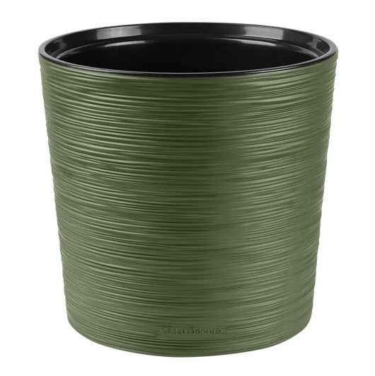 Кашпо Ла Декоро 15л теплая хвоя, пластик арт.КШ-0700 по цене 