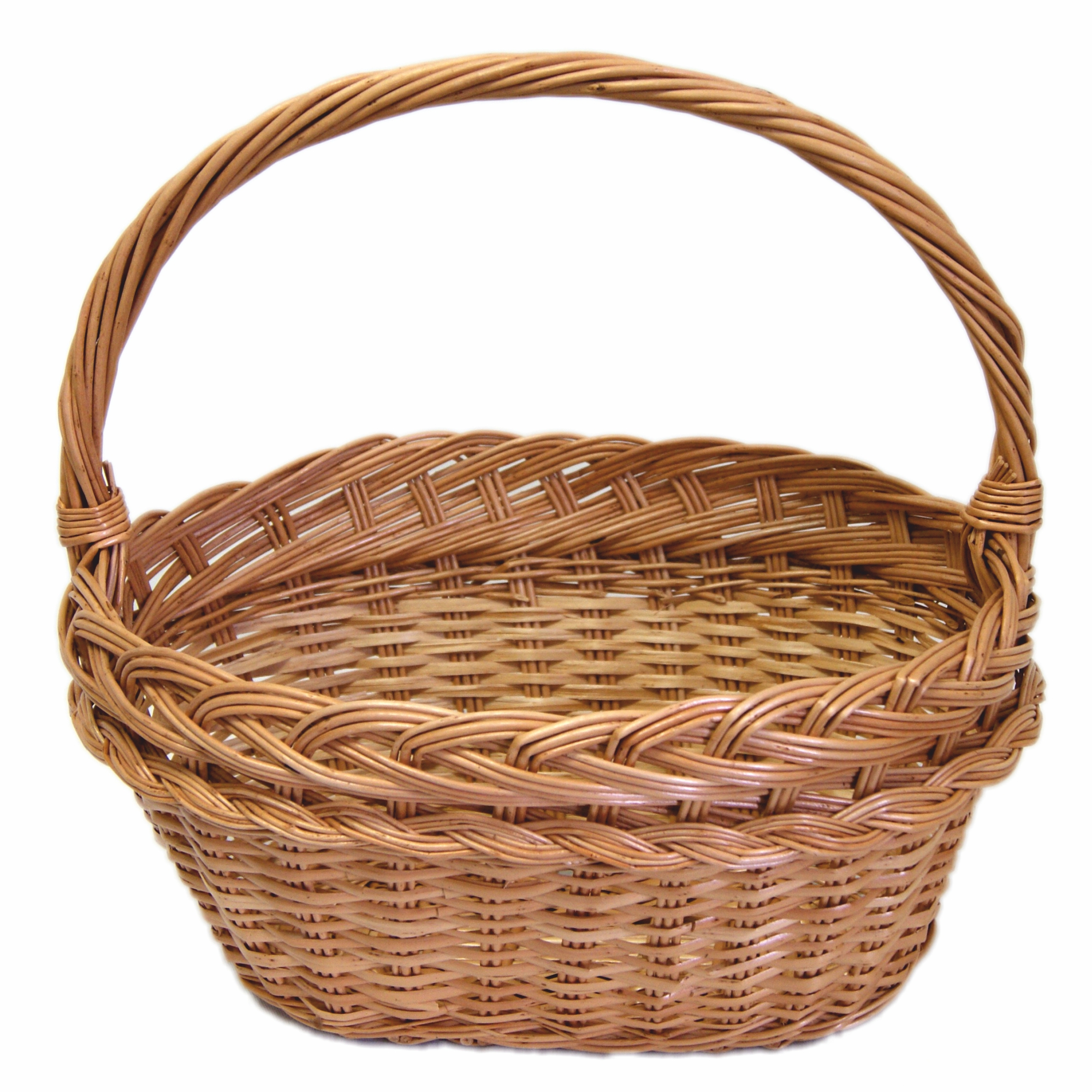 Корзина плетеная с ажуром 42x28см, овальная арт.НХП 184/1 по цене 