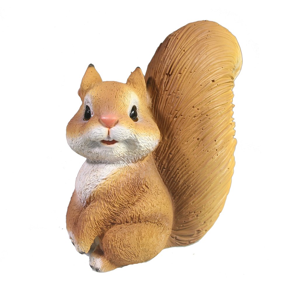 Фигура декоративная садовая Белка Сонька полистоун 13х8х14см по цене 