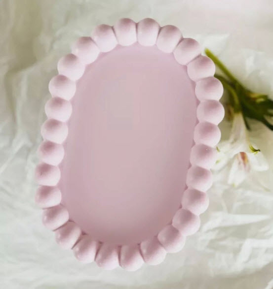 Подставка гипсовая овал Бусины 17х12см арт.ГПОБ1 по цене 