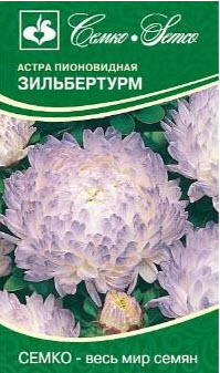 Семена Астра Пионовидная Зильбертурм  0,5 г Семко 
