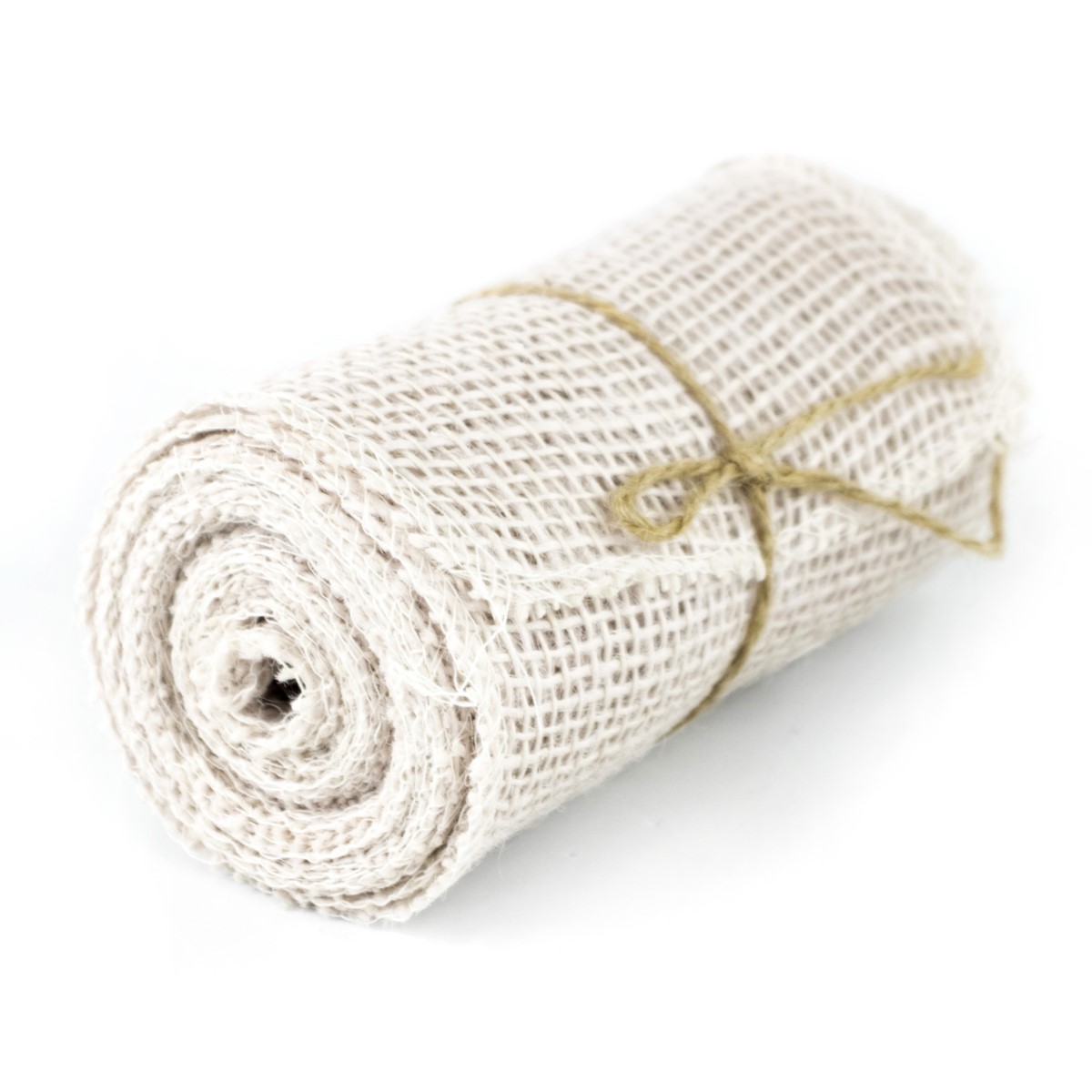 Лента джут лайт белый 12,7см х 4,5м по цене 