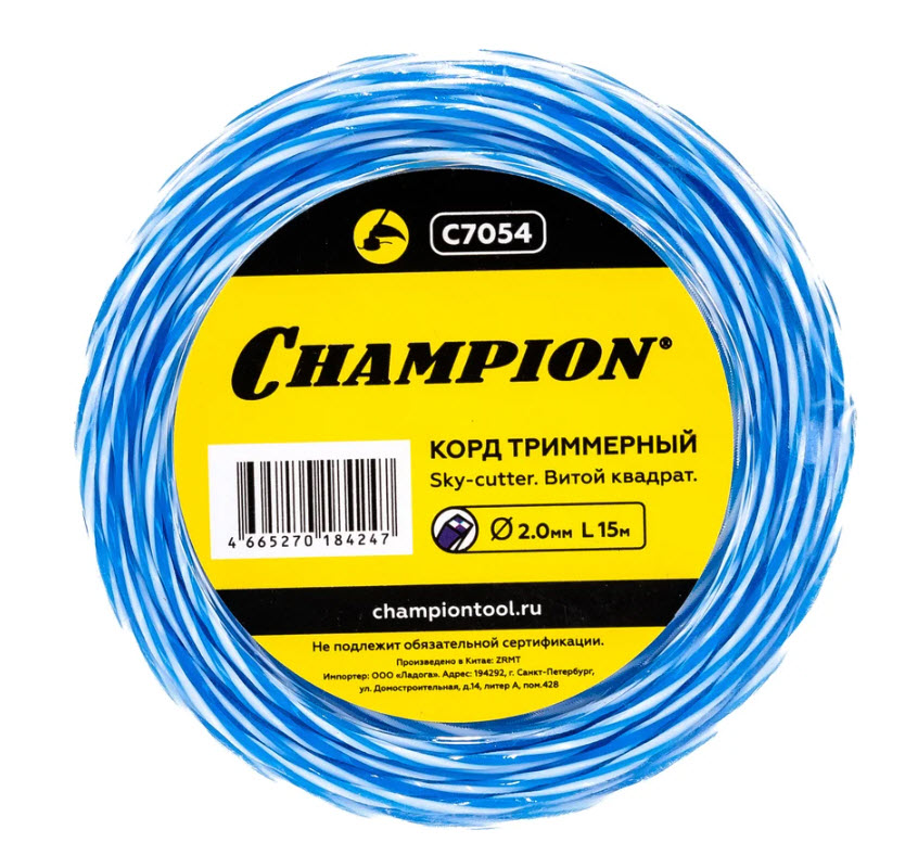 Корд трим. Sky-cutter 2.0мм* 15м (витой квадрат) CHAMPION С7054 по цене 