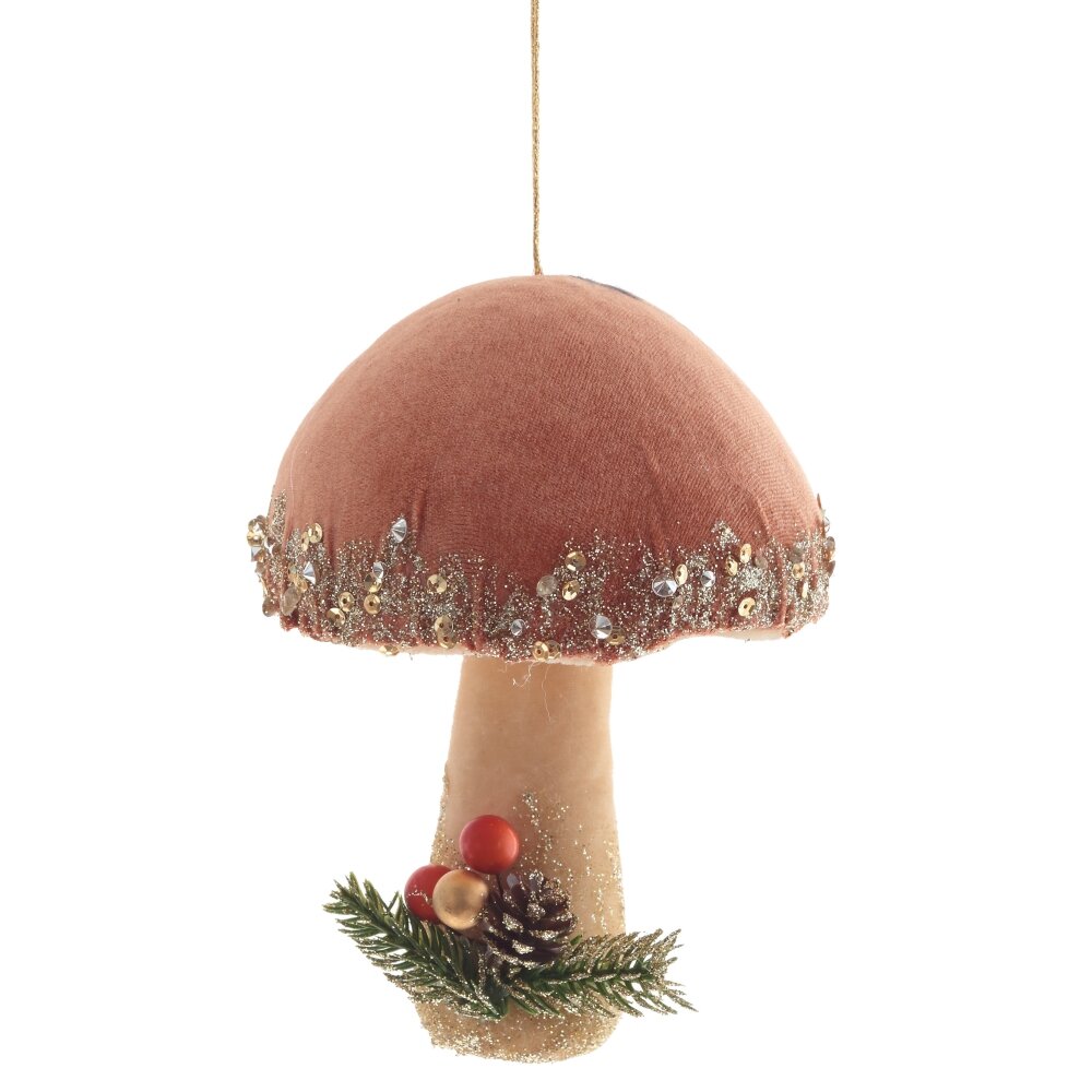Изделие декоративное подвесное Гриб 12х12х17см арт.791025 по цене 