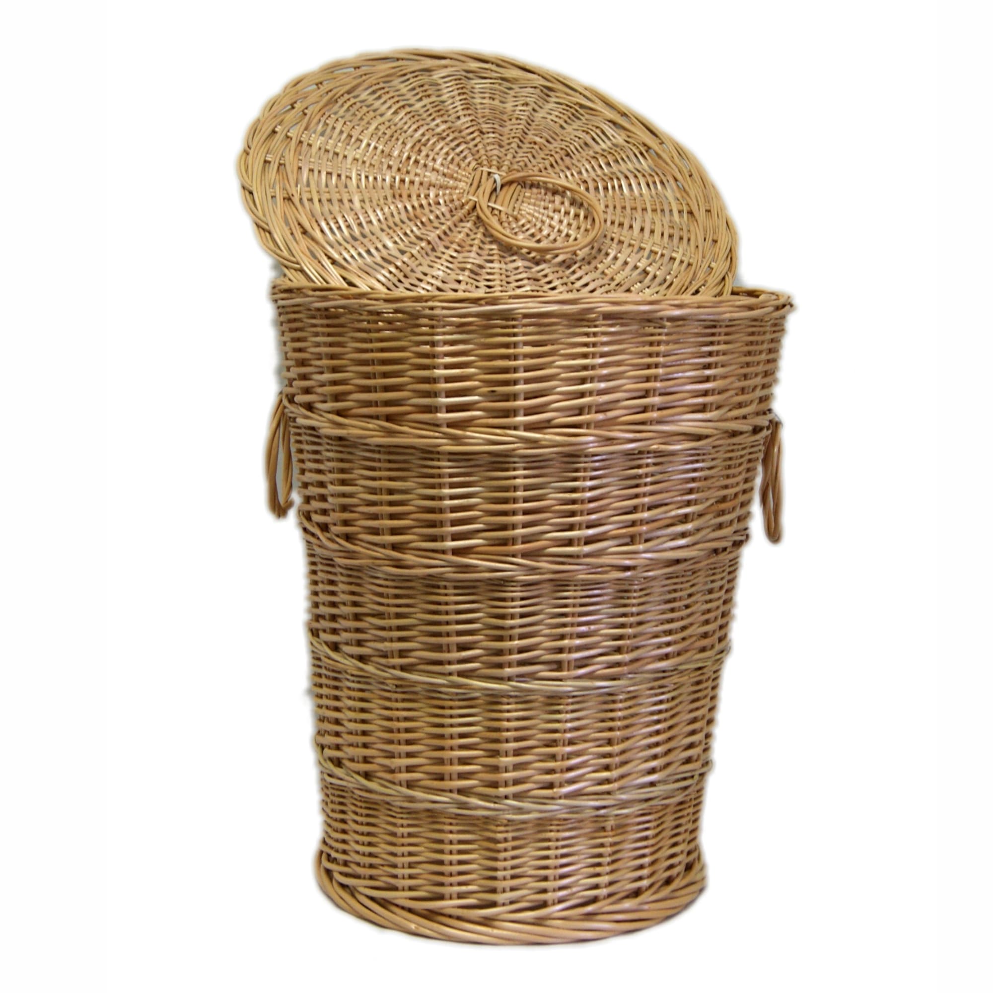 Короб Ведерко с крышкой 30см плетеный арт.ИНП36/1 по цене 