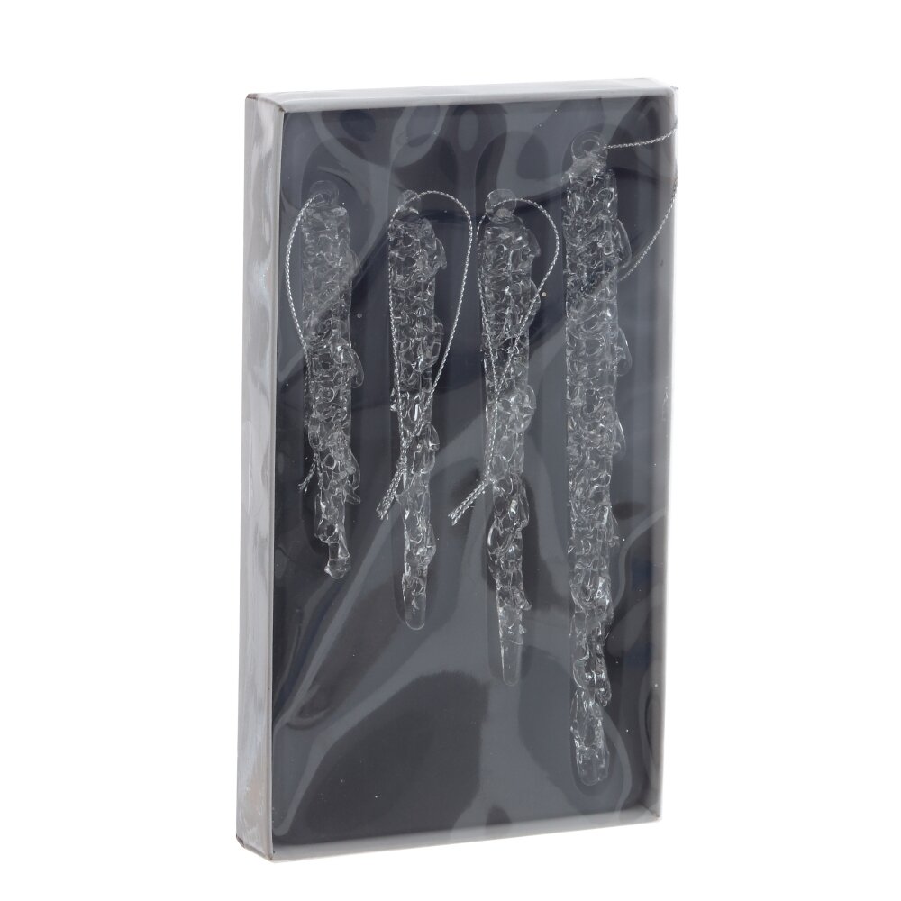 Украшение Сосулька набор 4шт, стеклом арт.805824 по цене 