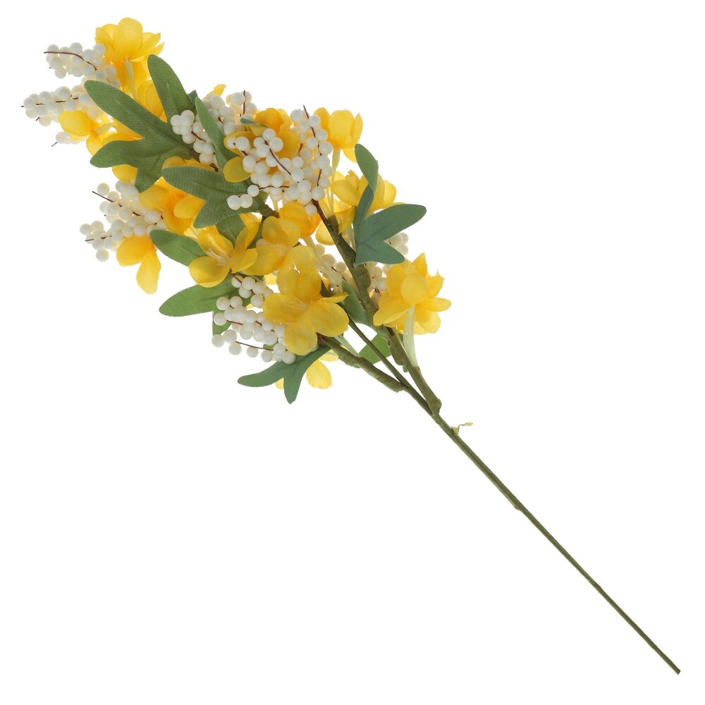Ветка искусственная Пасхальная желтый 20х6х45см арт.766955 по цене 