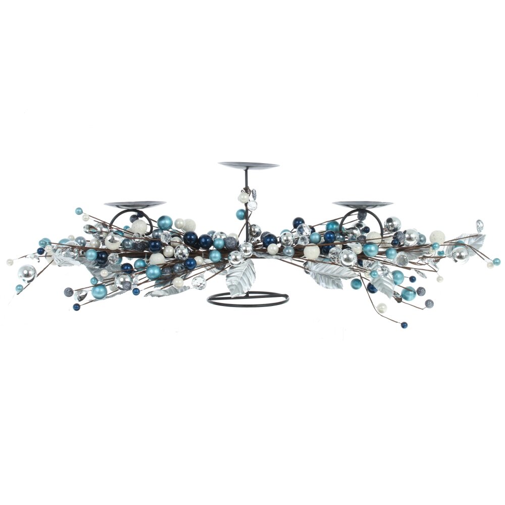 Изделие декоративное Композиция голубая 76х20х22см по цене 