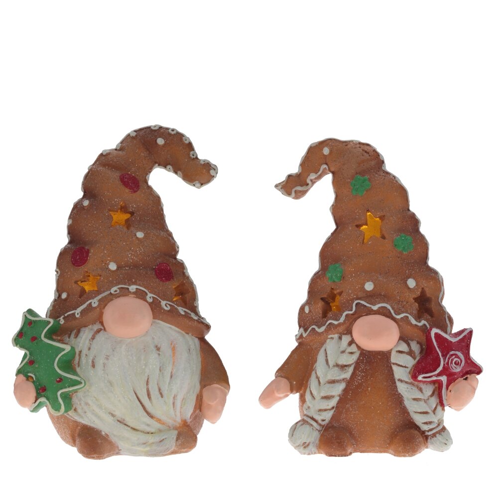 Фигурка декоративная с подсветкой Гном 13х8,5х19,5см 2в. арт.806385 по цене 