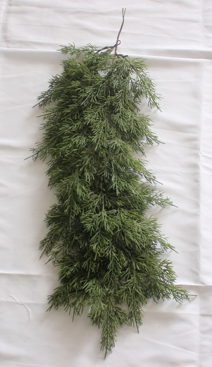 Изделие декоративное Ветка Кипарис, зеленая 60см по цене 