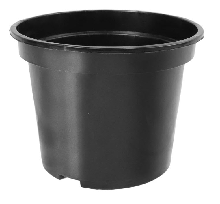 Горшок рассадный круглый С3 (черный, 3 л, D=19см, высота - 15 см) по цене 