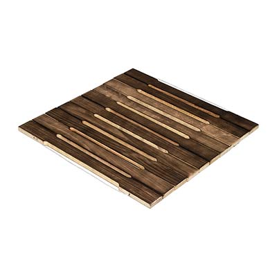 Коврик деревянный, 34х34 см, обожжённая липа по цене 