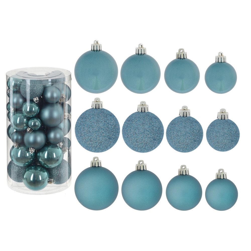 Украшение новогоднее Шар Ночь голубой 6х6х7,5см 40шт по цене 