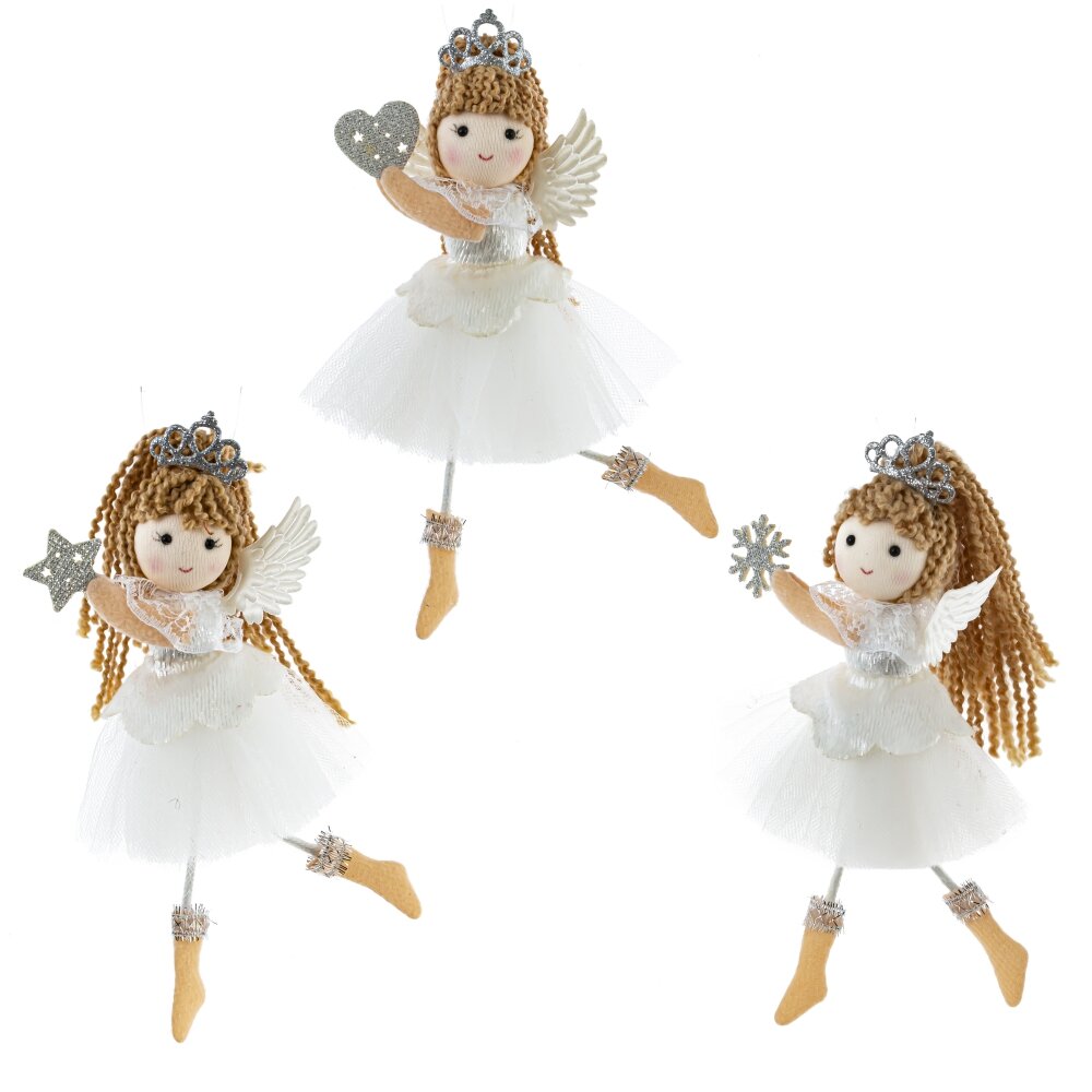 Изделие декоративное подвесное Девочка 8,5х5х18,5см 3в. арт.807442 по цене 