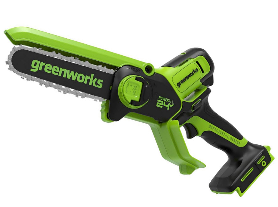 Пила цепная мини 24V 15см бесщет. (без АКБ/ЗУ) Greenworks 2008707 по цене 