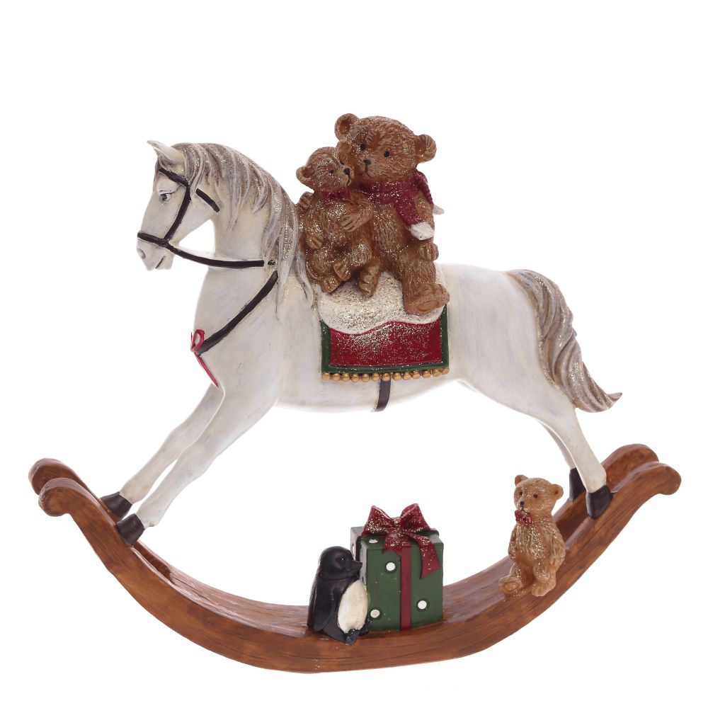 Фигурка декоративная Лошадка-качалка 29х6х24см арт.742874 по цене 