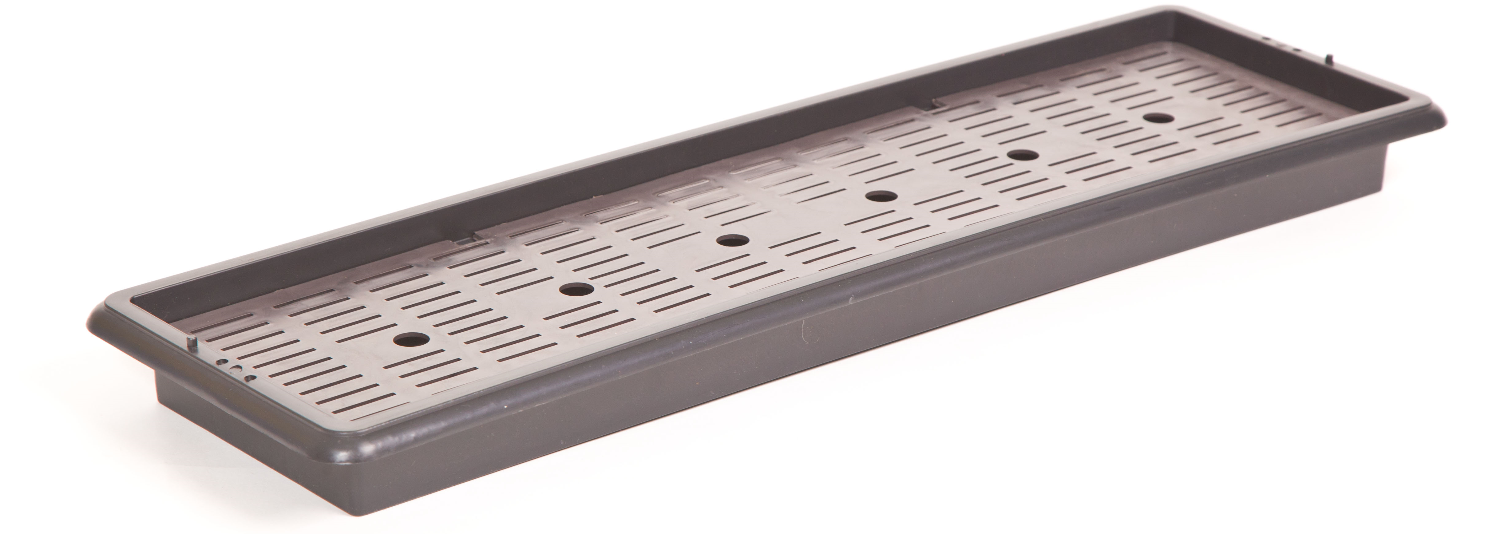 Поддон для рассады РАДИАН с дренажной решеткой 60х20х5см черный по цене 