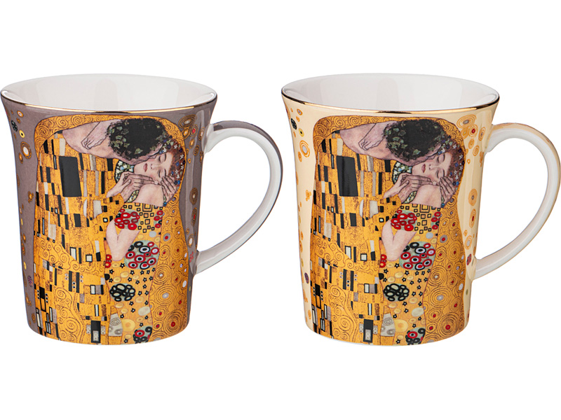 Набор кружек Лефард Поцелуй Климт 2шт 420мл, фарфор арт.104-668 по цене 