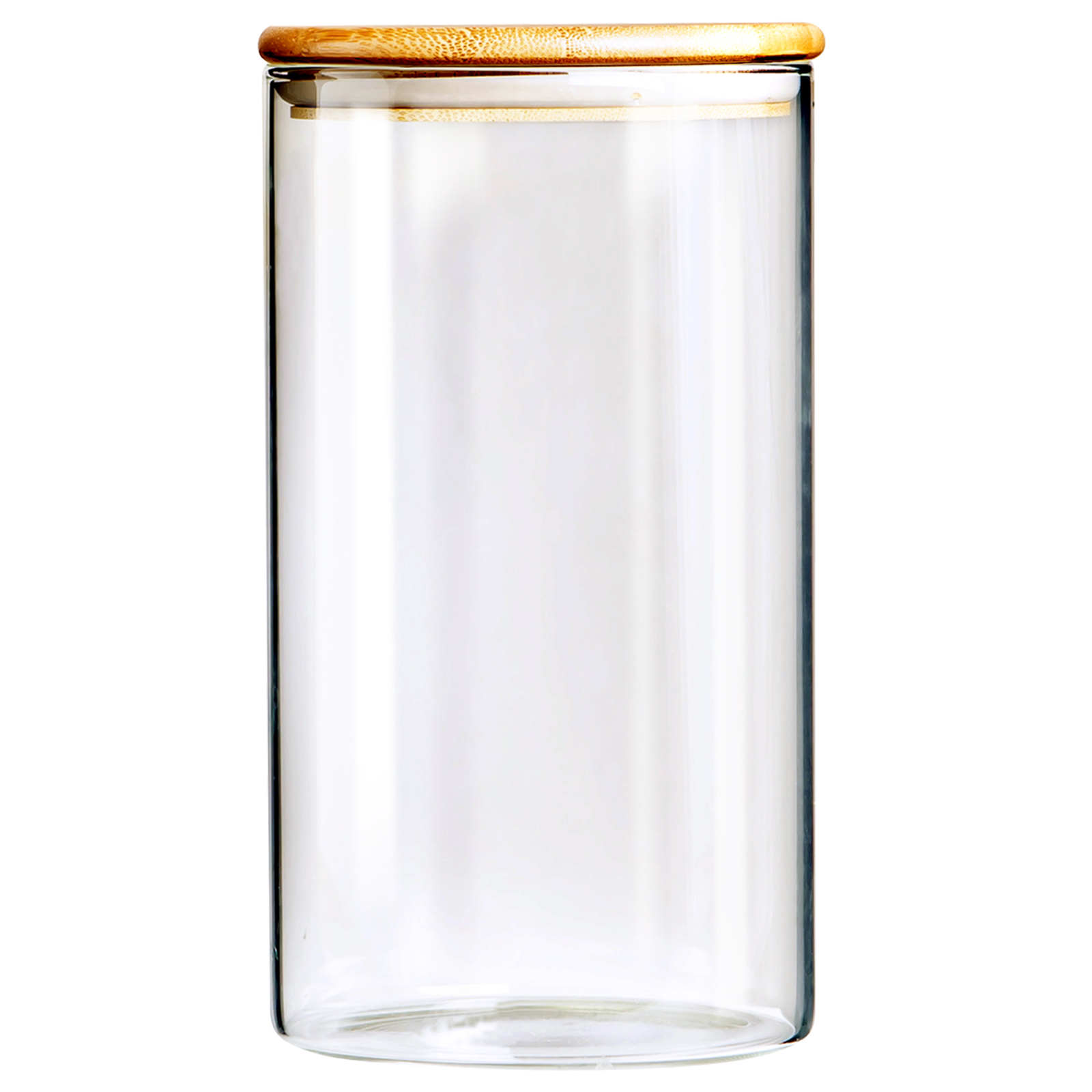 Банка круг 2000мл TM Аппетит, стекло+бамбук арт.BM2012-3R по цене 