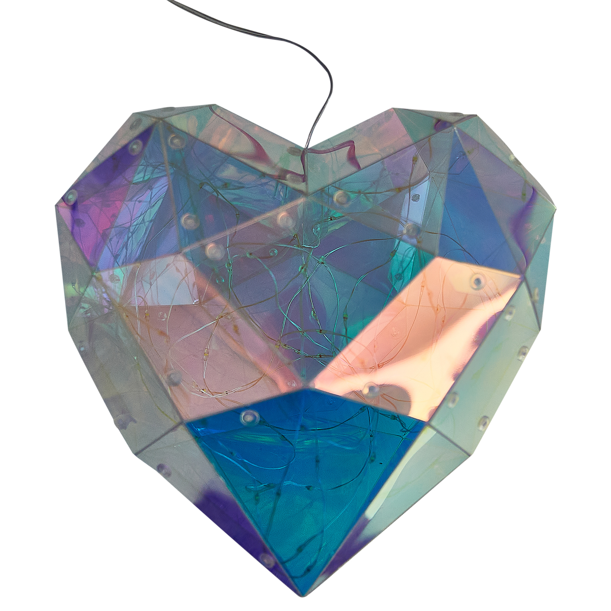 Светильник декоративный Сердце на батарейках 100 светодиодов, белый по цене 